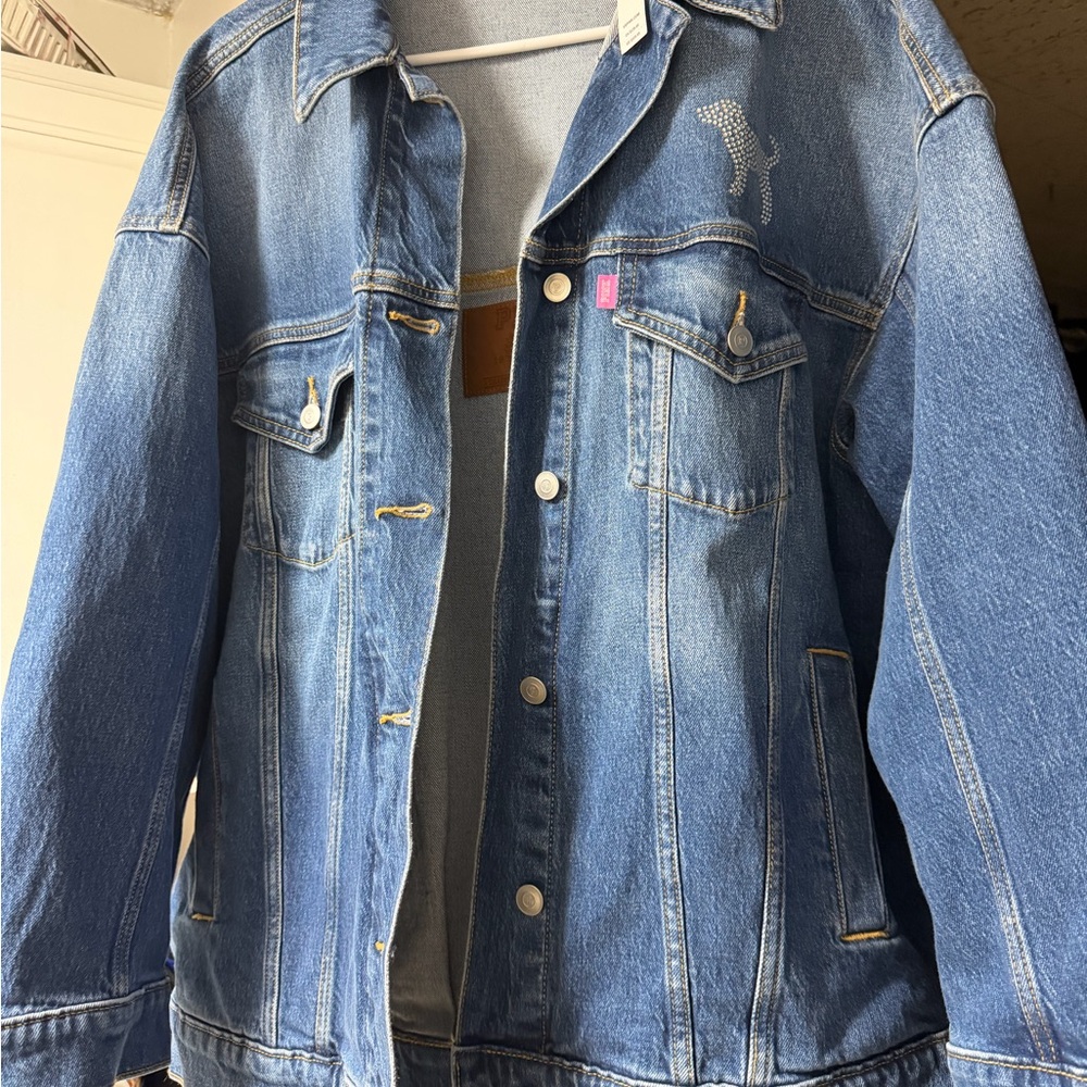 PINK Victoria's Secret Light Blue Denim Jean Jacket